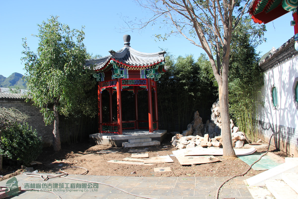 仿古涼亭、水榭施工案例